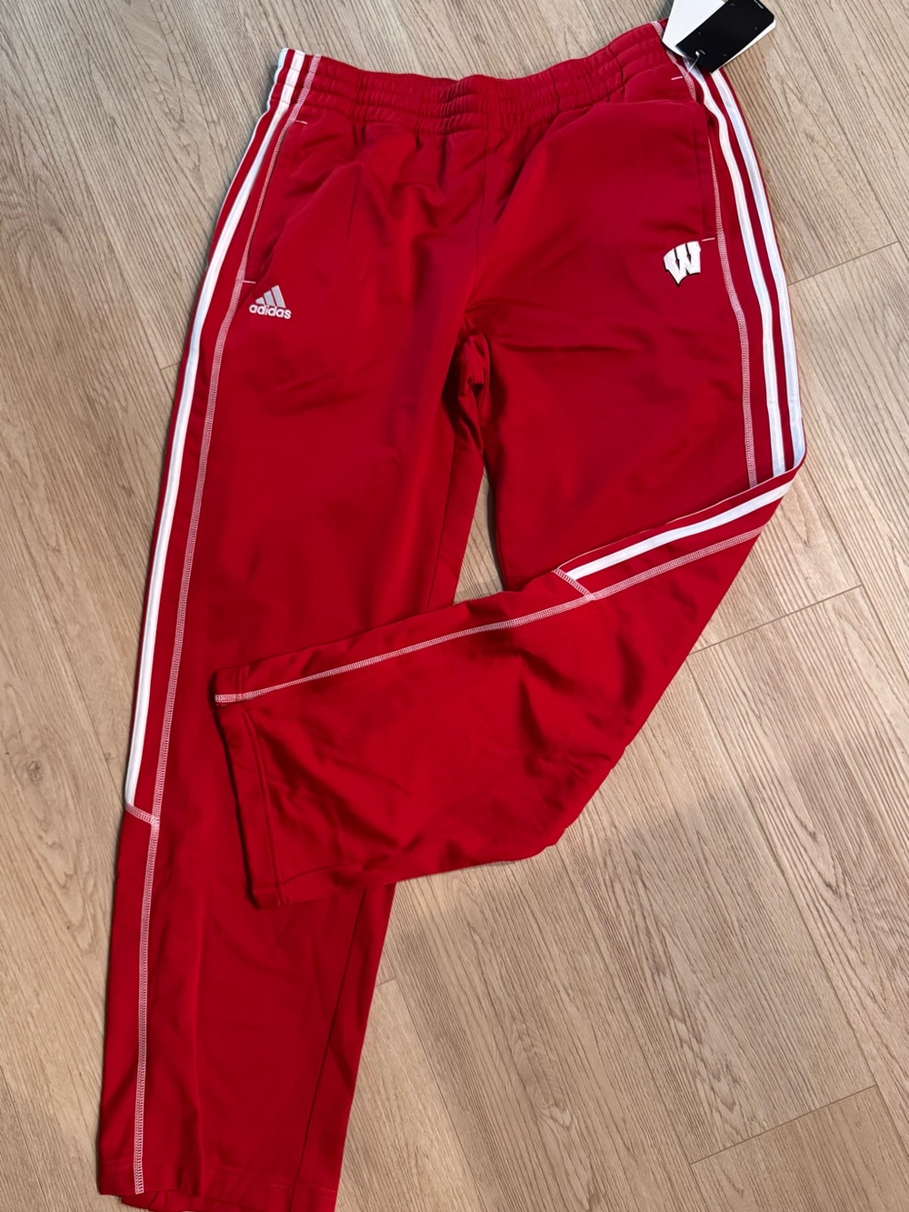 Officially Licensed adidas Wisconsin Badgers joggers